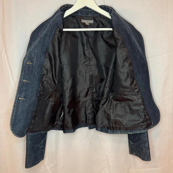 Ann Taylor Women’s Denim Blazer Jacket Size 8 – Excellent Preowned - Picture 3 of 8
